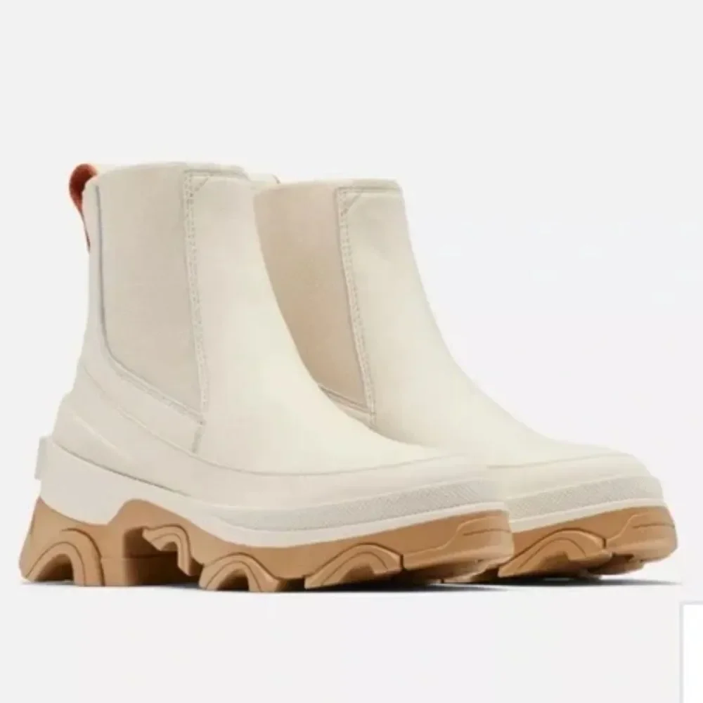 Sorel Leather WOMEN'S BREX™‎ BOOT CHELSEA Natural, Sea Salt    Sz 7.5